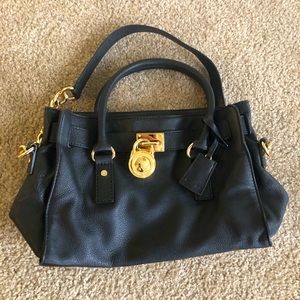 Michael Kors Black Leather Bag
